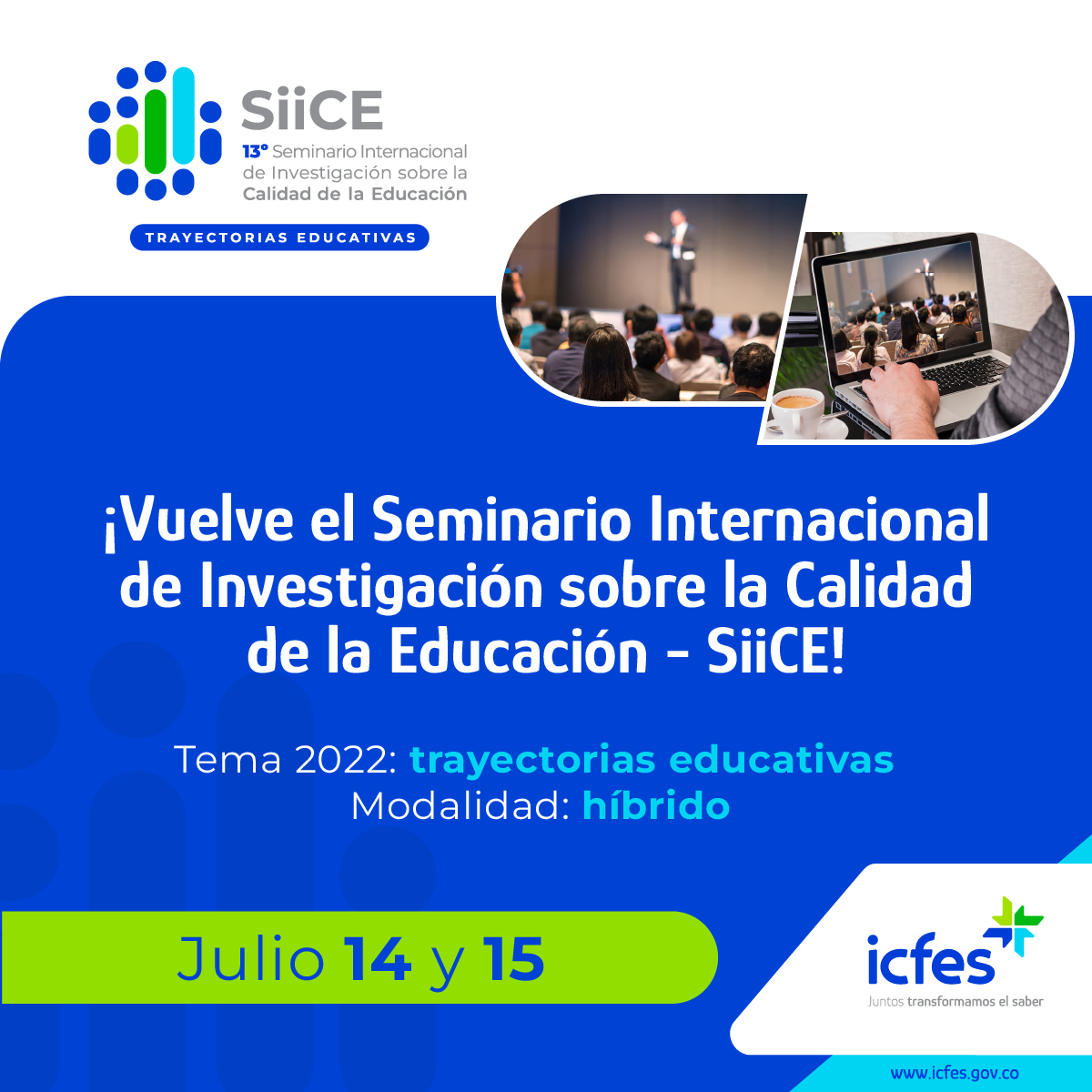 Icfes realizará la versión 13° del Seminario Internacional de Investigación de manera presencial